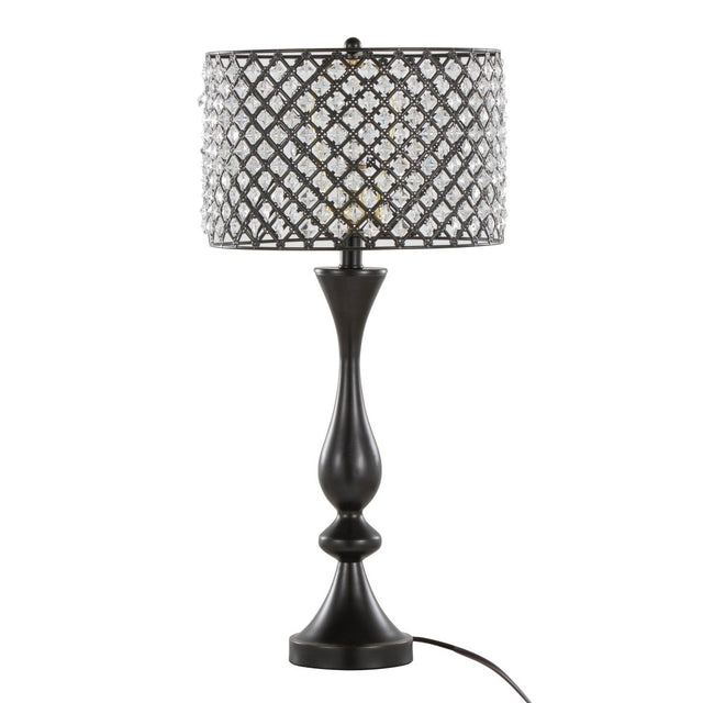 Crystal Clear K9 Oil Rubbed Bronze Table Lamp - Sleep Galleria