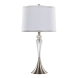Set Of 2 Contemporary Crystal Table Lamps With Shades - Sleep Galleria