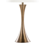 Set Of 2 Contemporary Matte Bronze Metal Table Lamps - Sleep Galleria