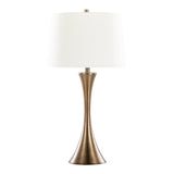 Set Of 2 Contemporary Matte Bronze Metal Table Lamps - Sleep Galleria