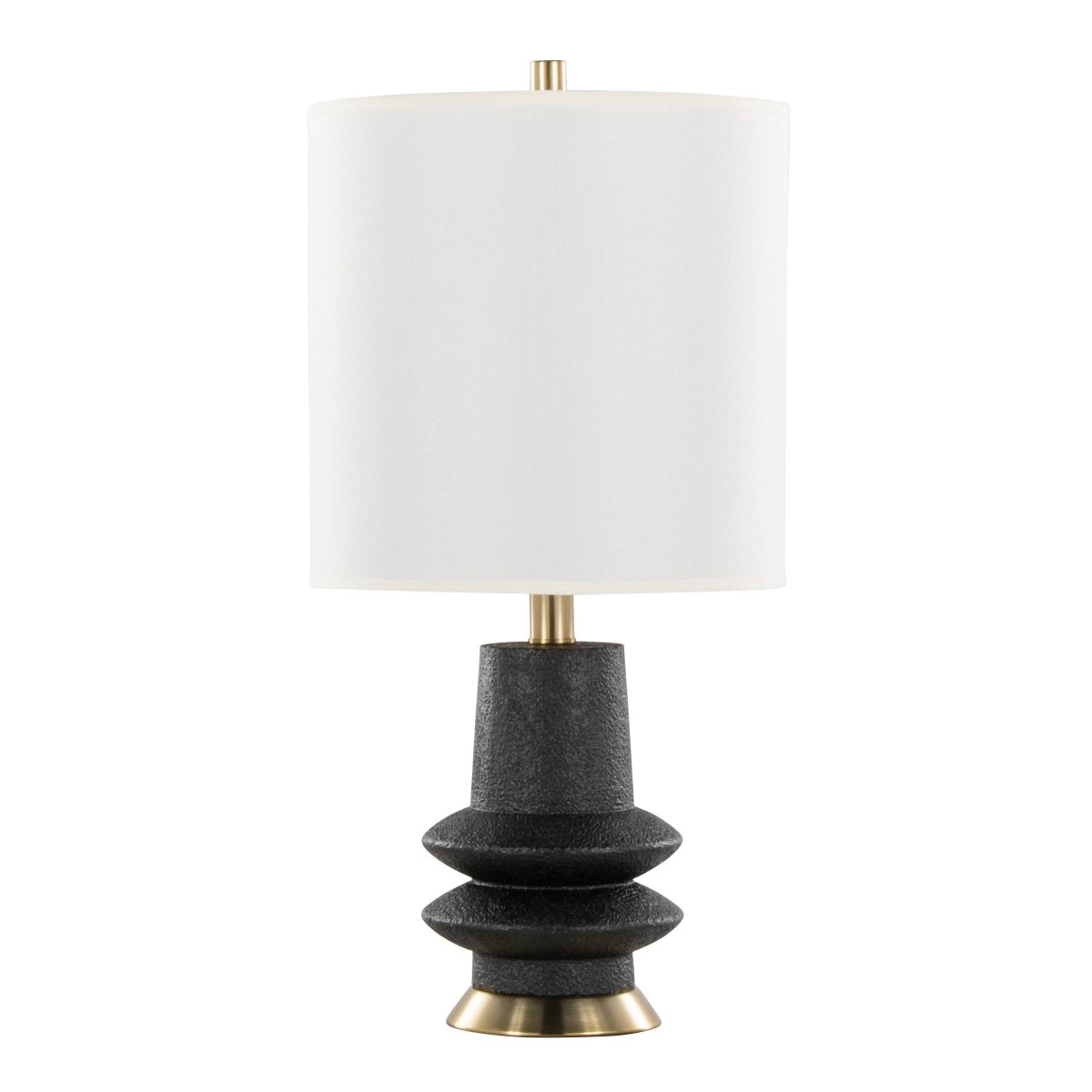 Set Of 2 Contemporary Matte Polyresin Table Lamps - Sleep Galleria