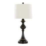 Set Of 2 Contemporary Oil Rubbed Bronze Table Lamps - Sleep Galleria