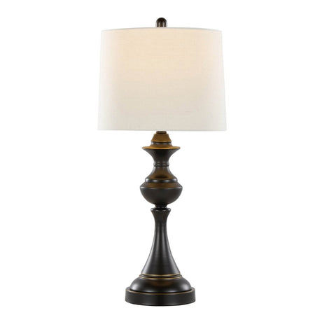 Set Of 2 Contemporary Oil Rubbed Bronze Table Lamps - Sleep Galleria