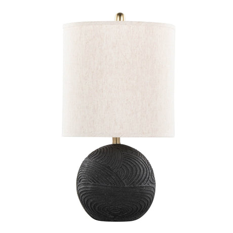 Set Of 2 Contemporary Polyresin Table Lamps With Linen Shades - Sleep Galleria