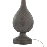Set Of 2 Farmhouse Polyresin Table Lamps With Linen Shade - Sleep Galleria