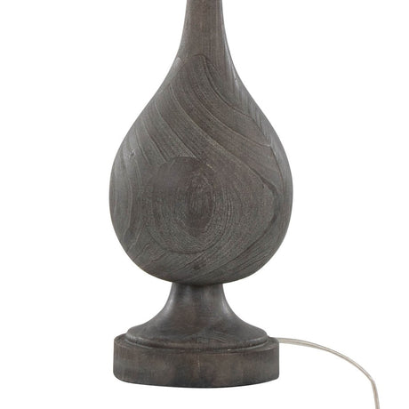 Set Of 2 Farmhouse Polyresin Table Lamps With Linen Shade - Sleep Galleria