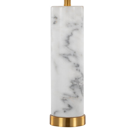 Set Of 2 Marble Base Brass Accent Table Lamps - Sleep Galleria