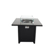 30 - Inch Black Steel Propane Fire Pit Table - Lunara - Omega Lifestyles