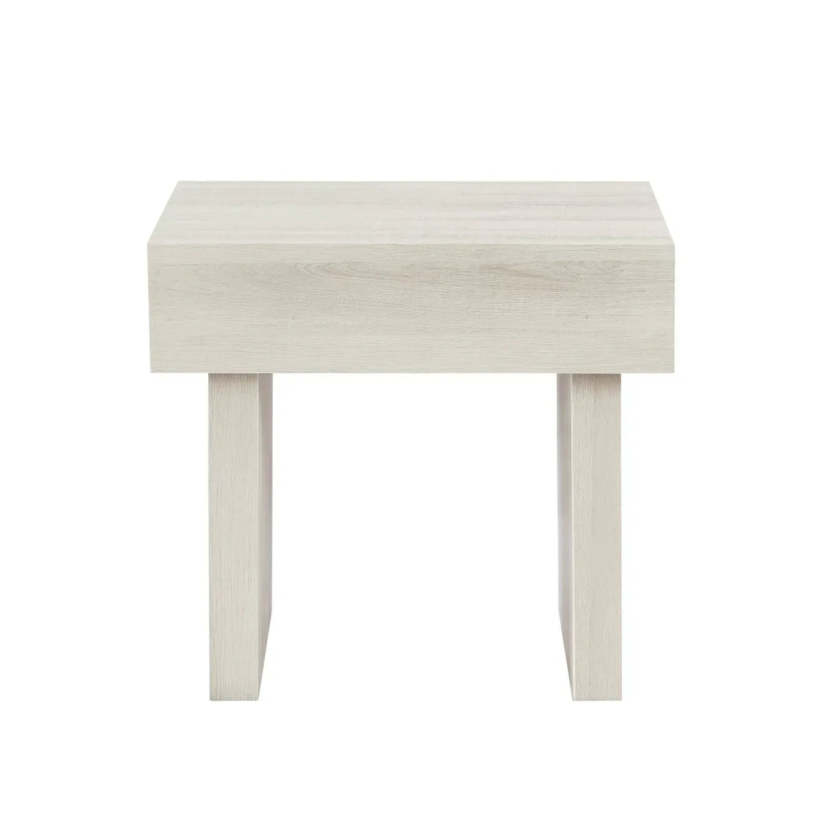 Athens Contemporary White MDF Modern Accent End Table - Omega Lifestyles