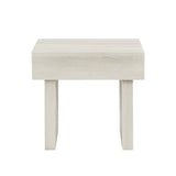 Athens Contemporary White MDF Modern Accent End Table - Omega Lifestyles