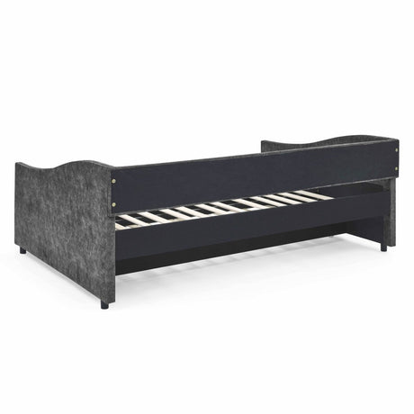 Full Size Upholstered Tufted Daybed With Trundle - Sleep Galleria