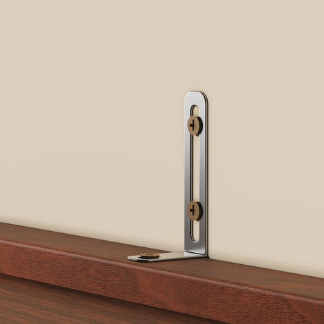 Modern Fluted Walnut Pantry Cabinet With Six Shelves - Omega Lifestyles