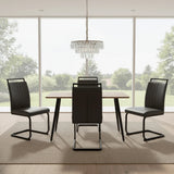 Modern MDF Wood Rectangle Dining Table With Chairs Set - Omega Lifestyles