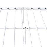 Queen Metal Platform Bed Frame With Victorian Headboard - Lunara - Omega Lifestyles