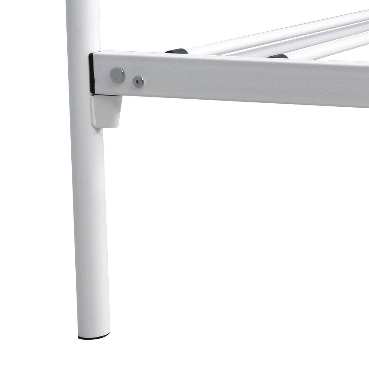 Queen Metal Platform Bed Frame With Victorian Headboard - Lunara - Omega Lifestyles