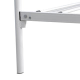 Queen Metal Platform Bed Frame With Victorian Headboard - Lunara - Omega Lifestyles