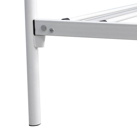 Queen Metal Platform Bed Frame With Victorian Headboard - Lunara - Omega Lifestyles