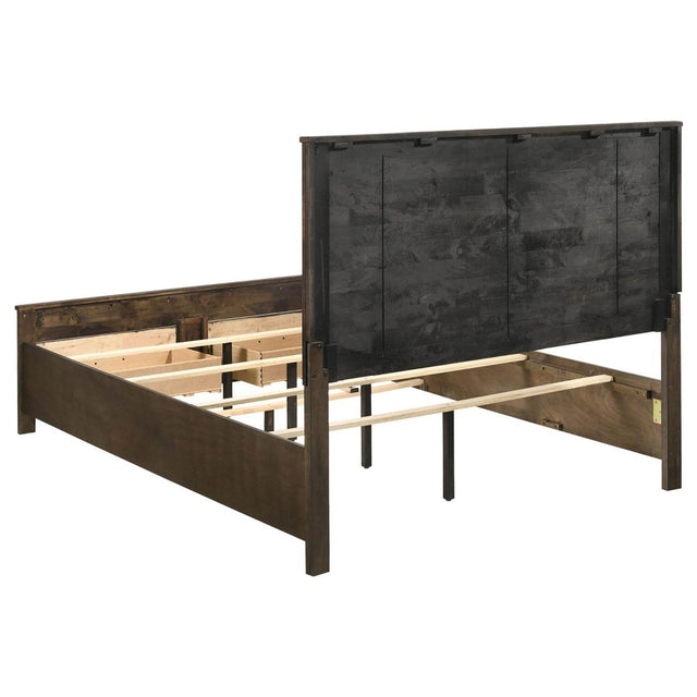 Queen Rustic Storage Platform Wood Bed Frame - Omega Lifestyles