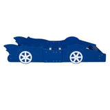 Race Car Twin Platform Bed With Safety Rails - Sleep Galleria
