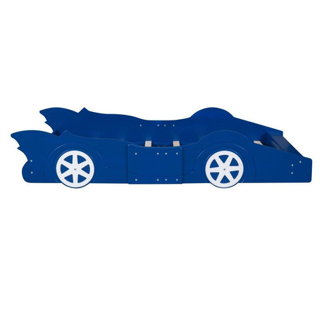 Race Car Twin Platform Bed With Safety Rails - Sleep Galleria