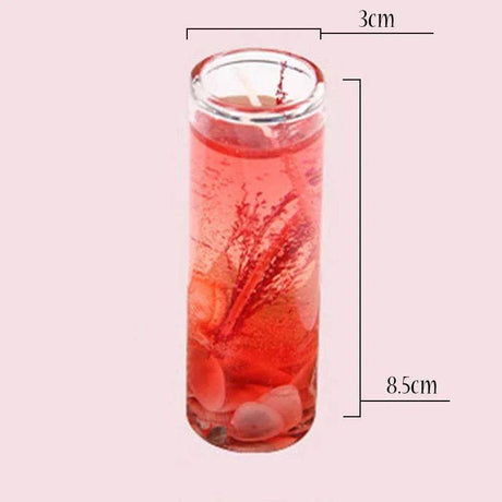 Romantic Ocean-Themed Jelly Pillar Candle - Omega Lifestyles