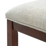 Set of 2 Rustic Rubber Wood Counter Height Bar Stools - Omega Lifestyles