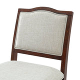 Set of 2 Rustic Rubber Wood Counter Height Bar Stools - Omega Lifestyles