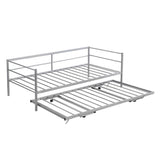 Twin Metal Daybed With Adjustable Pop-Up Trundle - Sleep Galleria