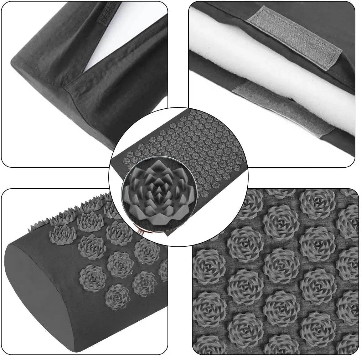 Shiatsu Acupressure Mat Cotton Spike Massage Pad - Sleep Galleria