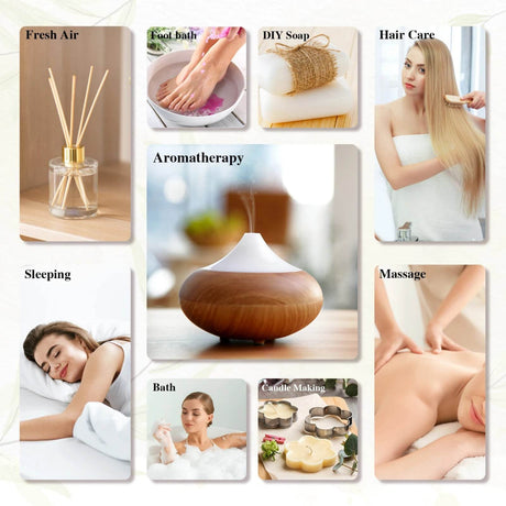 28-Piece Natural Essential Oils Diffuser Set - Sleep Galleria