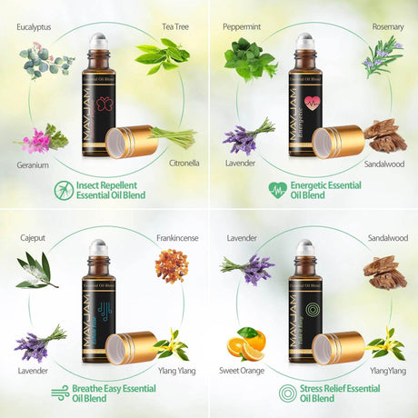 28-Piece Natural Essential Oils Diffuser Set - Sleep Galleria