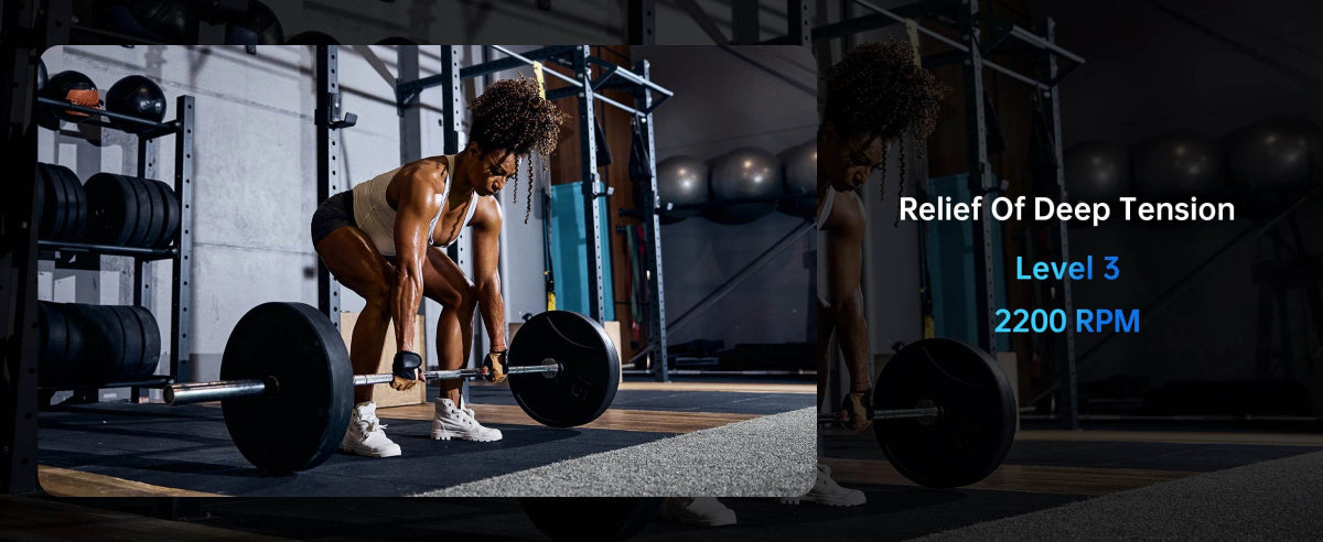 Four-Head Wireless Deep Tissue Percussion Massage Gun - Omega Lifestyles