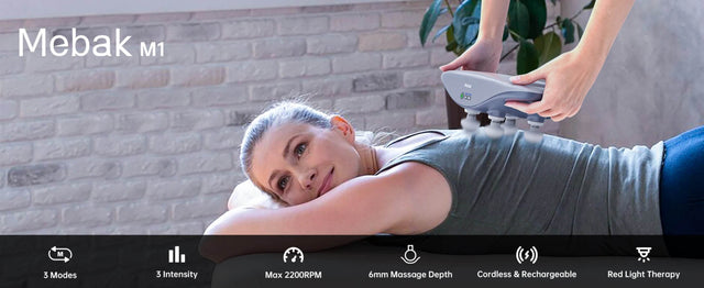 Four-Head Wireless Deep Tissue Percussion Massage Gun - Omega Lifestyles