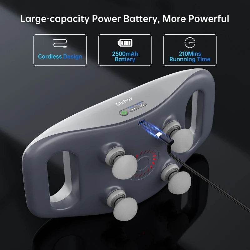 Four-Head Wireless Deep Tissue Percussion Massage Gun - Omega Lifestyles