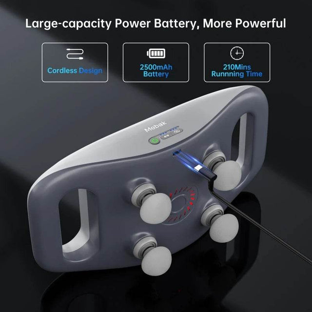 Four-Head Wireless Deep Tissue Percussion Massage Gun - Omega Lifestyles