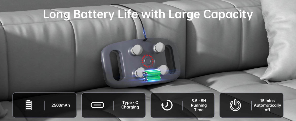 Four-Head Wireless Deep Tissue Percussion Massage Gun - Omega Lifestyles