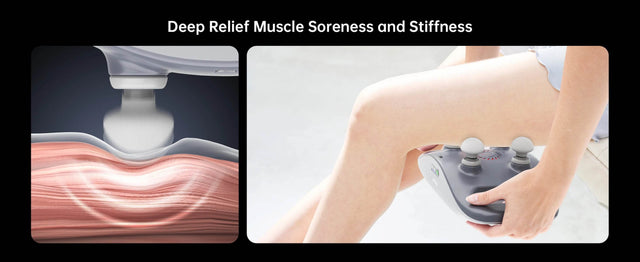 Four-Head Wireless Deep Tissue Percussion Massage Gun - Omega Lifestyles