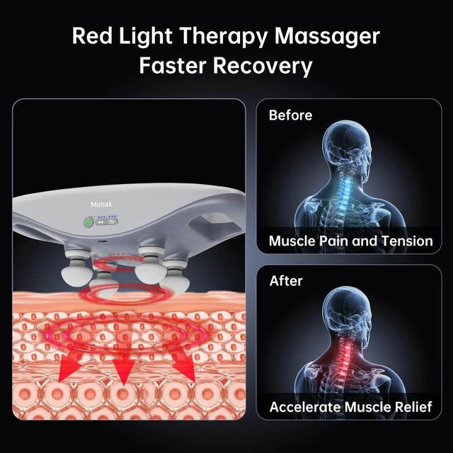 Four-Head Wireless Deep Tissue Percussion Massage Gun - Omega Lifestyles
