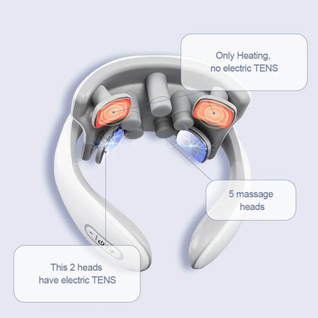 Smart Wireless Neck Massager With Heating TENS Pulse - Sleep Galleria