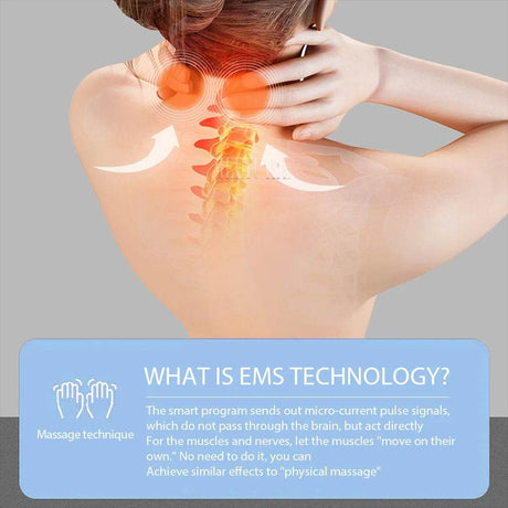 Smart Wireless Neck Massager With Heating TENS Pulse - Sleep Galleria