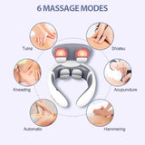 Smart Wireless Neck Massager With Heating TENS Pulse - Sleep Galleria