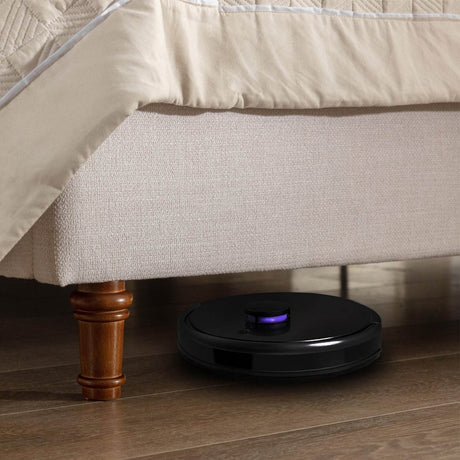 King Minimalist Upholstered Wingback Bed Frame Ivory - Minimalist Designs - Omega Lifestyles