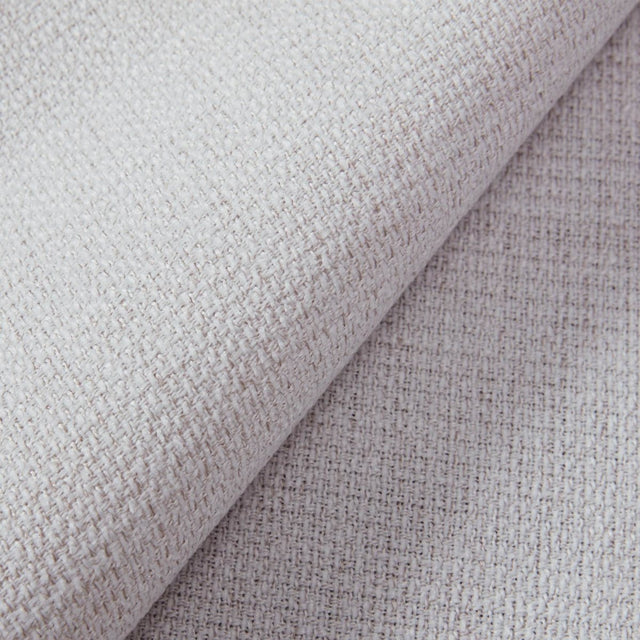 King Minimalist Upholstered Wingback Bed Frame Ivory - Omega Lifestyles