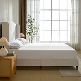 Queen Minimalist Upholstered Wingback Chenille Bed Frame - Minimalist Designs - Omega Lifestyles