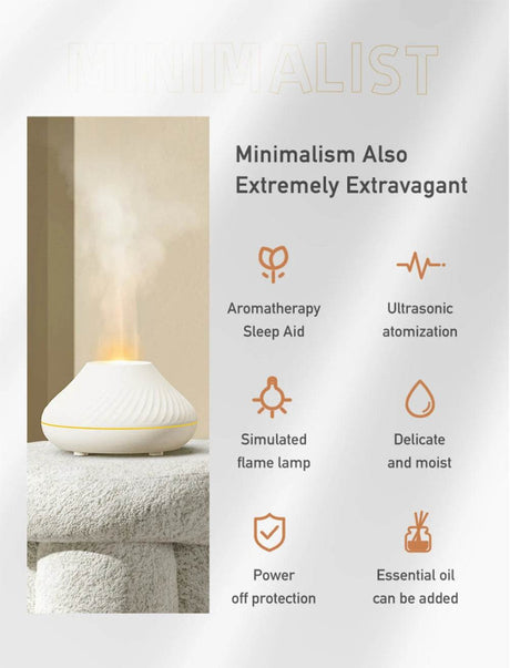 Volcanic Flame Essential Oil Diffuser & Humidifier - Sleep Galleria