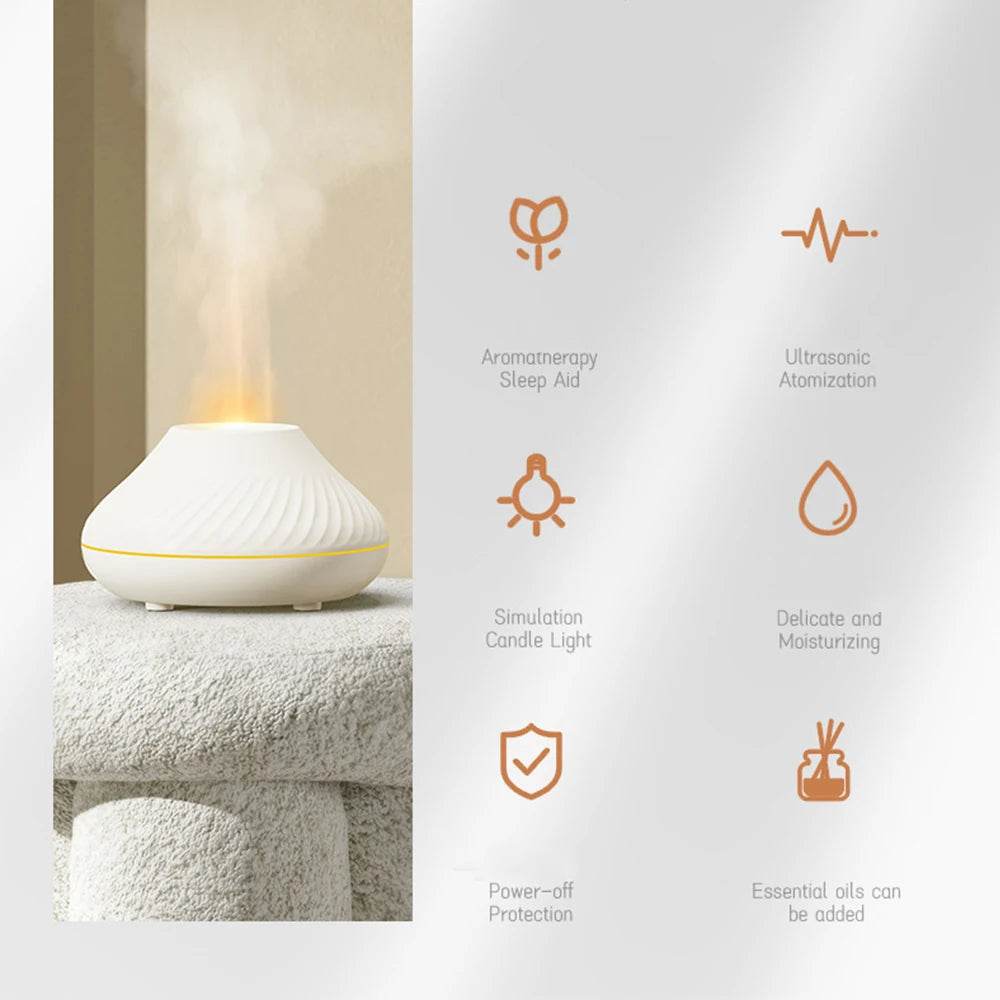 Volcanic Flame Essential Oil Diffuser & Humidifier - Sleep Galleria