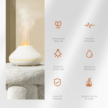Volcanic Flame Essential Oil Diffuser & Humidifier - Sleep Galleria