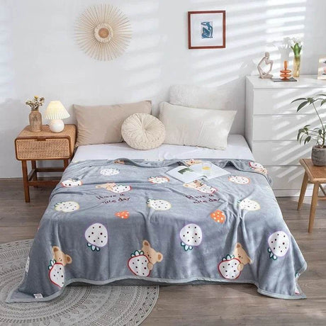 Hello Kitty Plush Cartoon Coral Fleece Blanket - Omega Lifestyles