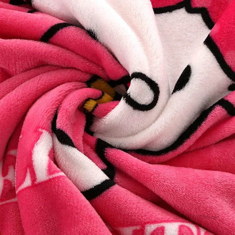Hello Kitty Plush Cartoon Coral Fleece Blanket - Omega Lifestyles