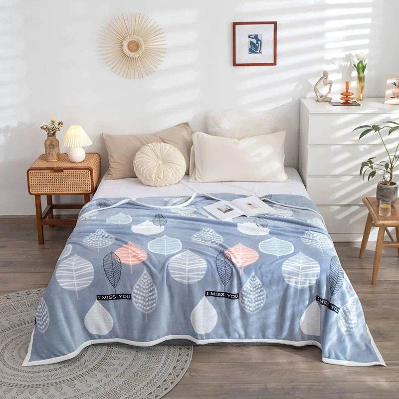 Hello Kitty Plush Cartoon Coral Fleece Blanket - Omega Lifestyles